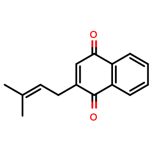 Chemical structure of deoxylapachol , CAS 3568-90-9, AChemBlock U107375