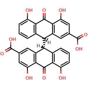Chemical structure of Sennidine B , CAS 517-44-2, AChemBlock U107378