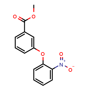 Chemical structure of Methyl 3-(2-nitrophenoxy)benzoate , CAS 227275-01-6, AChemBlock U107406
