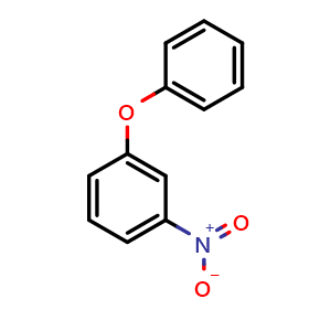 Chemical structure of 1-Nitro-3-phenoxybenzene , CAS 620-55-3, AChemBlock U107418