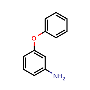 Chemical structure of 3-Phenoxybenzenamine , CAS 3586-12-7, AChemBlock U107423