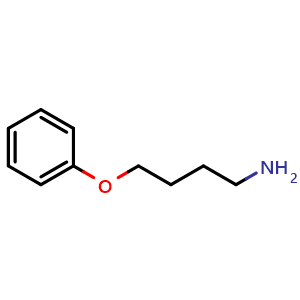 Chemical structure of 4-Phenoxybutan-1-amine , CAS 16728-66-8, AChemBlock U107424