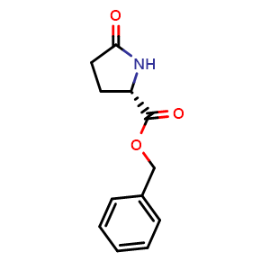 Chemical structure of (S)-Benzyl 5-oxopyrrolidine-2-carboxylate , CAS 94885-52-6, AChemBlock U107462