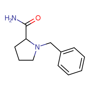 Chemical structure of 1-Benzylpyrrolidine-2-carboxamide , CAS 60169-70-2, AChemBlock U107468