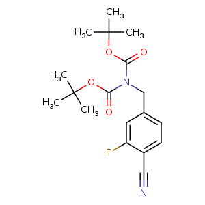 Bis(1,1-dimethylethyl)-[(4-Cyano-3-fluorophenyl)methyl]imidodicarbonate