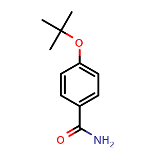 Chemical structure of 4-tert-Butoxybenzamide , CAS 99985-67-8, AChemBlock U107495