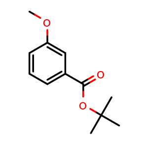 Chemical structure of tert-Butyl 3-methoxybenzoate , CAS 58656-97-6, AChemBlock U107539