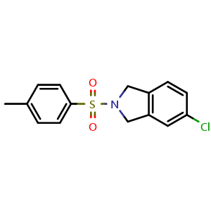 Chemical structure of 5-Chloro-2-tosylisoindoline , CAS 127168-77-8, AChemBlock U107576