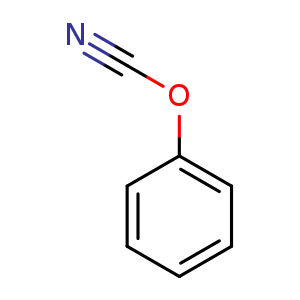 Chemical structure of 1-Cyanatobenzene , CAS 1122-85-6, AChemBlock U107578