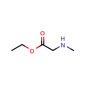 Chemical structure of Ethyl 2-(methylamino)acetate , CAS 13200-60-7, AChemBlock U107640