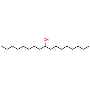 Chemical structure of Heptadecan-9-ol , CAS 624-08-8, AChemBlock U107656