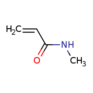 Chemical structure of N-Methylacrylamide , CAS 1187-59-3, AChemBlock U107682