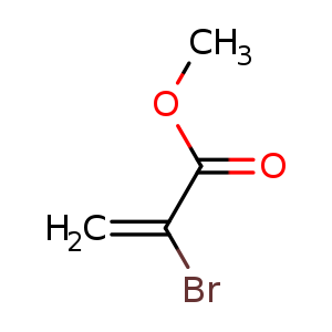Chemical structure of Methyl 2-bromoacrylate , CAS 4519-46-4, AChemBlock U107689