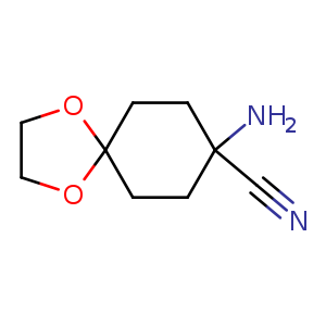 8-Amino-1,4-dioxaspiro[4.5]-decane-8-carbonitrile