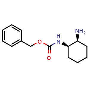 Chemical structure of Cis-benzyl-2-aminocyclohexylcarbamate , CAS 445479-92-5, AChemBlock U107753