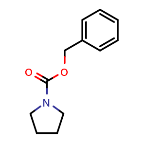 Chemical structure of Benzyl pyrrolidine-1-carboxylate , CAS 25070-74-0, AChemBlock U107769