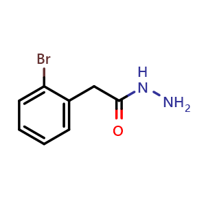 Chemical structure of 2-(2-Bromophenyl)acetohydrazide , CAS 863318-03-0, AChemBlock U107776