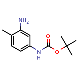 Chemical structure of tert-Butyl 3-amino-4-methylphenylcarbamate , CAS 660838-05-1, AChemBlock U107783