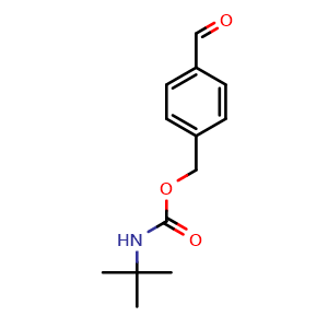 Chemical structure of tert-Butyl 4-formylphenyl(methyl) carbamate , CAS 780821-17-2, AChemBlock U107803