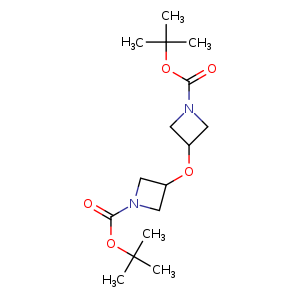 Chemical structure of tert-Butyl 3,3'-oxydiazetidine-1-carboxylate , CAS 1824266-96-7, AChemBlock U107816