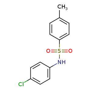 Chemical structure of N-(4-Chlorophenyl)-4-methylbenzenesulfonamide , CAS 2903-34-6, AChemBlock U107824