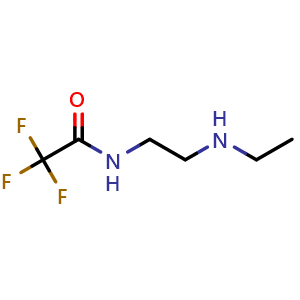 Chemical structure of N-(2-(Ethylamino)ethyl)-2,2,2-trifluoroacetamide , CAS 911229-38-4, AChemBlock U107845