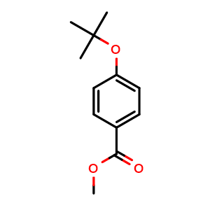 Chemical structure of Methyl 4-tert-butoxybenzoate , CAS 62370-08-5, AChemBlock U107884