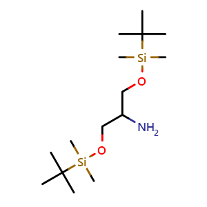 Chemical structure of 2,2,3,3,9,9,10,10-Octamethyl-4,8-dioxa-3,9-disilaundecan-6-amine , CAS 188538-25-2, AChemBlock U107903