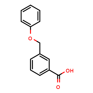 Chemical structure of 3-(Phenoxymethyl)benzoic acid , CAS 31719-75-2, AChemBlock U107905