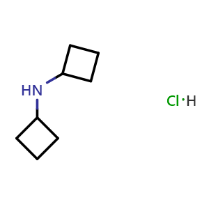Chemical structure of Dicyclobutylamine hydrochloride , CAS 90203-81-9, AChemBlock U107999
