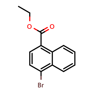 Chemical structure of Ethyl 4-bromo-1-naphthoate , CAS 51934-43-1, AChemBlock U108014