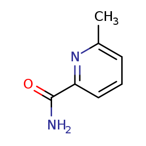 Chemical structure of 6-Methylpicolinamide , CAS 63668-37-1, AChemBlock U108038