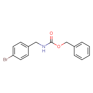 Chemical structure of Benzyl 4-bromobenzylcarbamate , CAS 914452-60-1, AChemBlock U108089