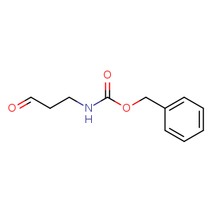 Chemical structure of Benzyl 3-oxopropylcarbamate , CAS 65564-05-8, AChemBlock U108107