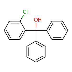 Chemical structure of (2-Chlorophenyl)diphenylmethanol , CAS 66774-02-5, AChemBlock U108147