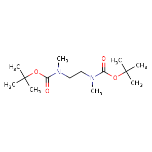 Chemical structure of N1,N2-Di-Boc-N1,N2-dimethyl-1,2-ethanediamine , CAS 177587-81-4, AChemBlock U108155