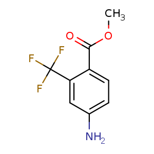 Chemical structure of Methyl 4-amino-2-(trifluoromethyl)benzoate , CAS 894796-87-3, AChemBlock U108196