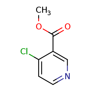 Chemical structure of Methyl 4-chloronicotinate , CAS 63592-85-8, AChemBlock U108203