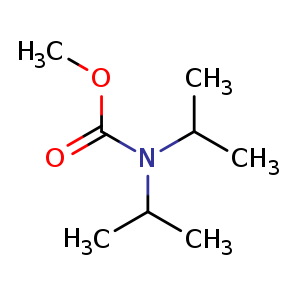 Chemical structure of Methyl diisopropylcarbamate , CAS 31603-49-3, AChemBlock U108208