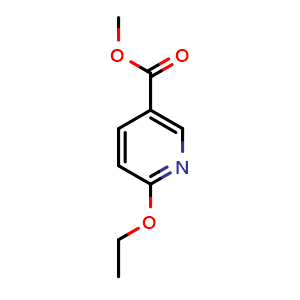 Chemical structure of Methyl 6-ethoxynicotinate , CAS 74357-22-5, AChemBlock U108211