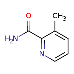 Chemical structure of 3-Methylpicolinamide , CAS 937648-82-3, AChemBlock U108224