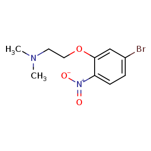Chemical structure of 2-(5-Bromo-2-nitrophenoxy)-N,N-dimethylethanamine , CAS 1072906-04-7, AChemBlock U108253