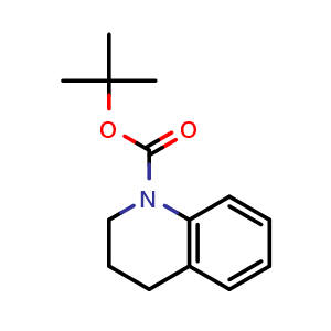 Chemical structure of tert-Butyl 3,4-dihydroquinoline-1(2H)-carboxylate , CAS 123387-53-1, AChemBlock U108261