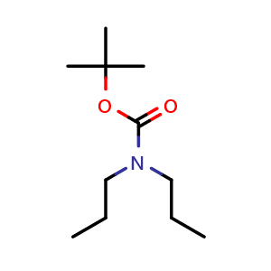 Chemical structure of tert-Butyl dipropylcarbamate , CAS 1062676-19-0, AChemBlock U108263