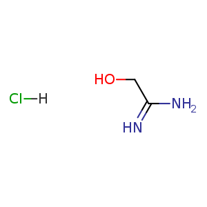 Chemical structure of 2-hydroxyacetamidine hydrochloride , CAS 54198-71-9, AChemBlock U108284
