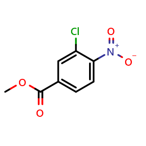 Chemical structure of Methyl 3-chloro-4-nitrobenzoate , CAS 243984-48-7, AChemBlock U108294