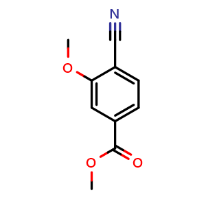 Chemical structure of Methyl 4-cyano-3-methoxybenzoate , CAS 210037-76-6, AChemBlock U108295