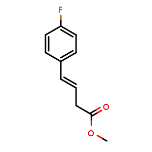 Chemical structure of (E)-Methyl 4-(4-fluorophenyl)but-3-enoate , CAS 1250907-71-1, AChemBlock U108298