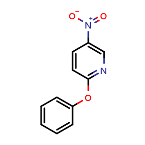 Chemical structure of 5-Nitro-2-phenoxypyridine , CAS 28222-02-8, AChemBlock U108303