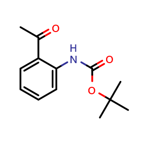 Chemical structure of tert-Butyl 2-acetylphenylcarbamate , CAS 314773-77-8, AChemBlock U108338